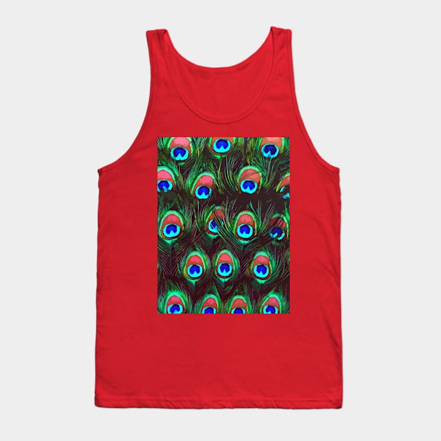 Peacock Feathers Tank Top by Animilustration